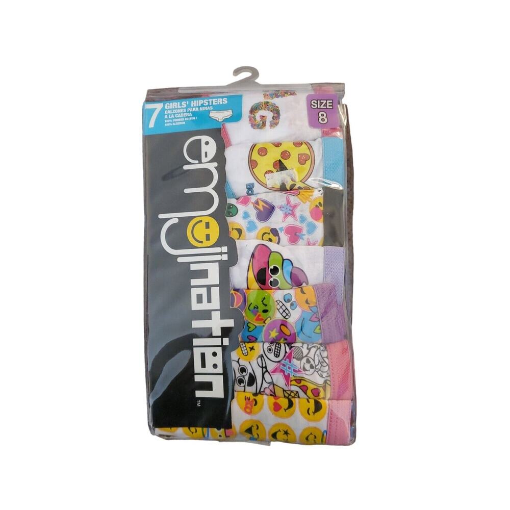 NEW in Package emoji Hipster Underwear Girl's size 7